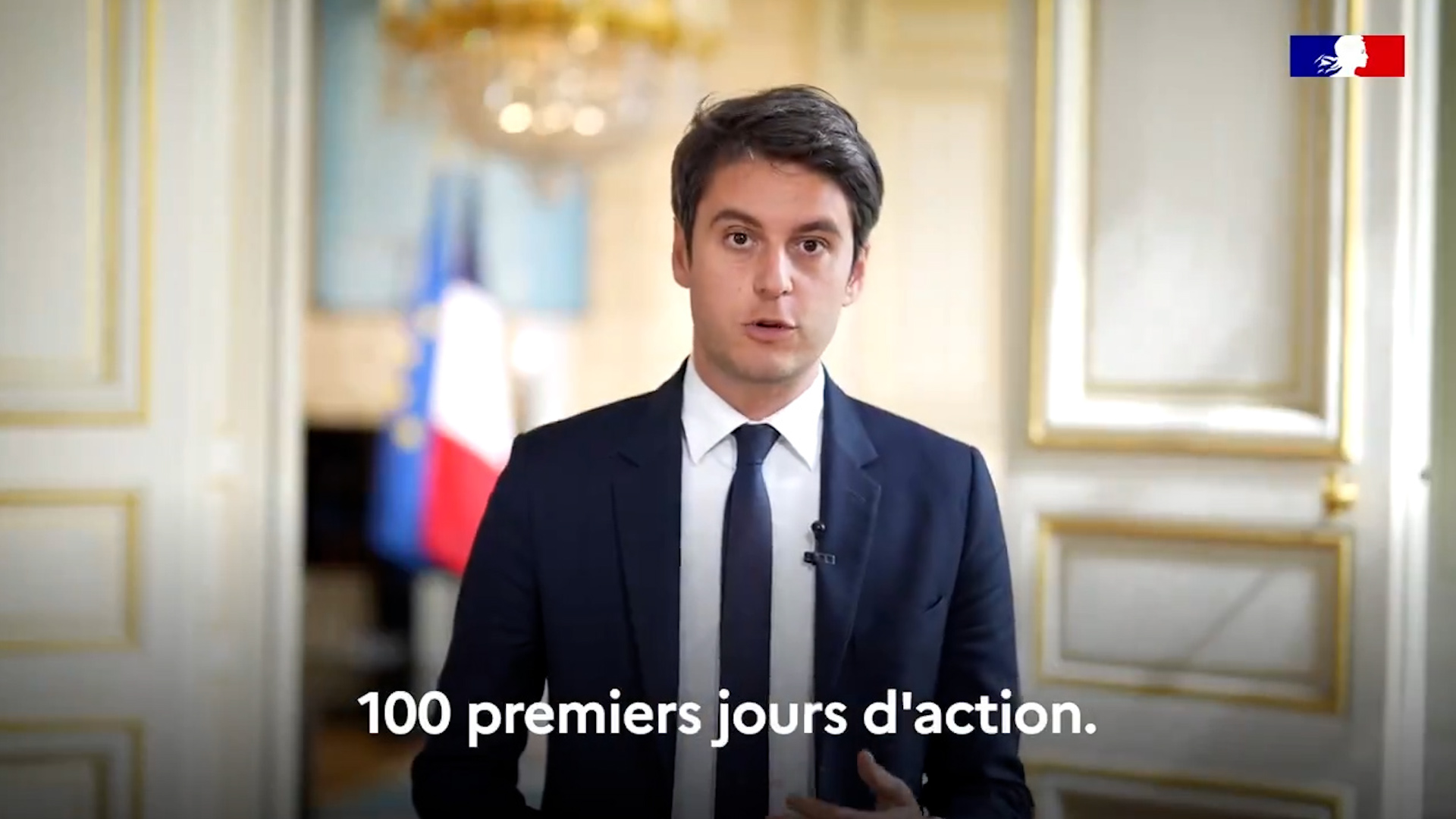Analyse de la vidéo « 100 premiers jours d&rsquo;action » publiée par Gabriel Attal sur X